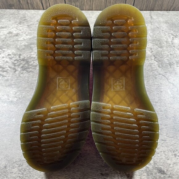 Dr Martens 1460 Pink Leather  8 Eye - Ankle Zip Up Boots Women’s Size 5 - Picture 9 of 10